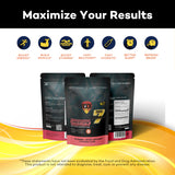 ROCK FLASH Sugar Free 5000mg Creatine Monohydrate Gummies for Men & Women Small Package for Easy Portability (60 Count)